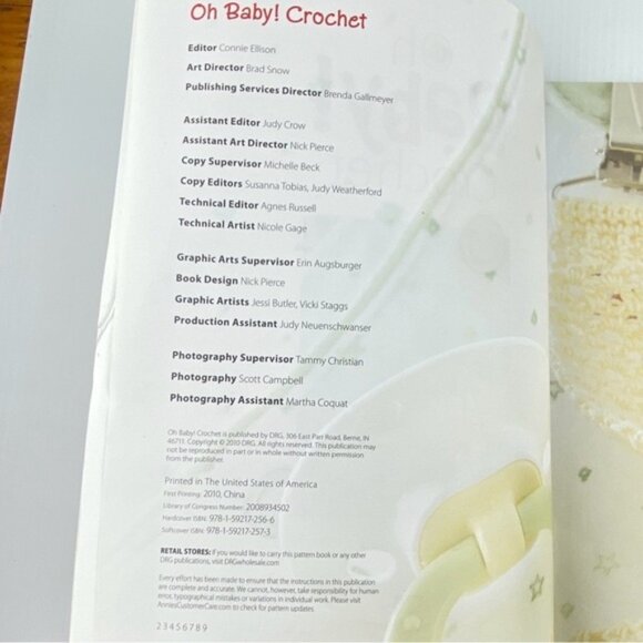 Oh Baby! Crochet Book 65 Patterns Paperback 2010 - Picture 6 of 9